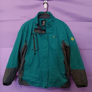 GEMYSE Teal and Navy Outdoor Jacket
